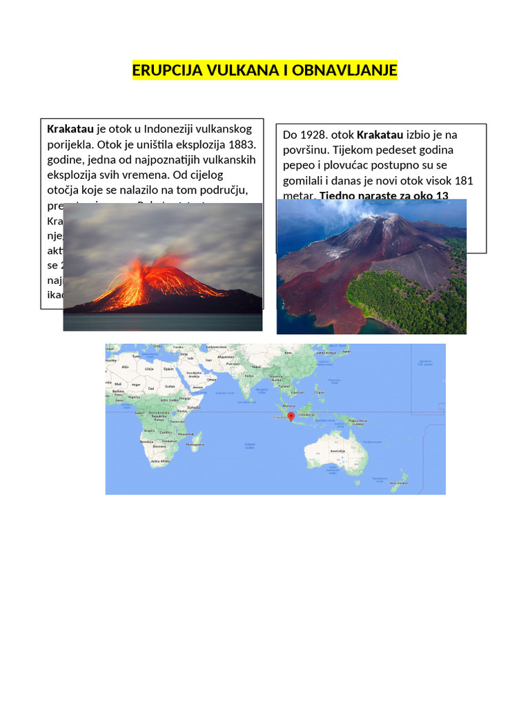 Erupcija Vulkana I Obnavljanje | PDF