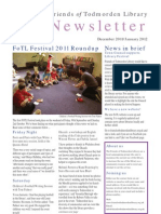 Friends of Todmorden Library Newsletter December 2011 January 2012