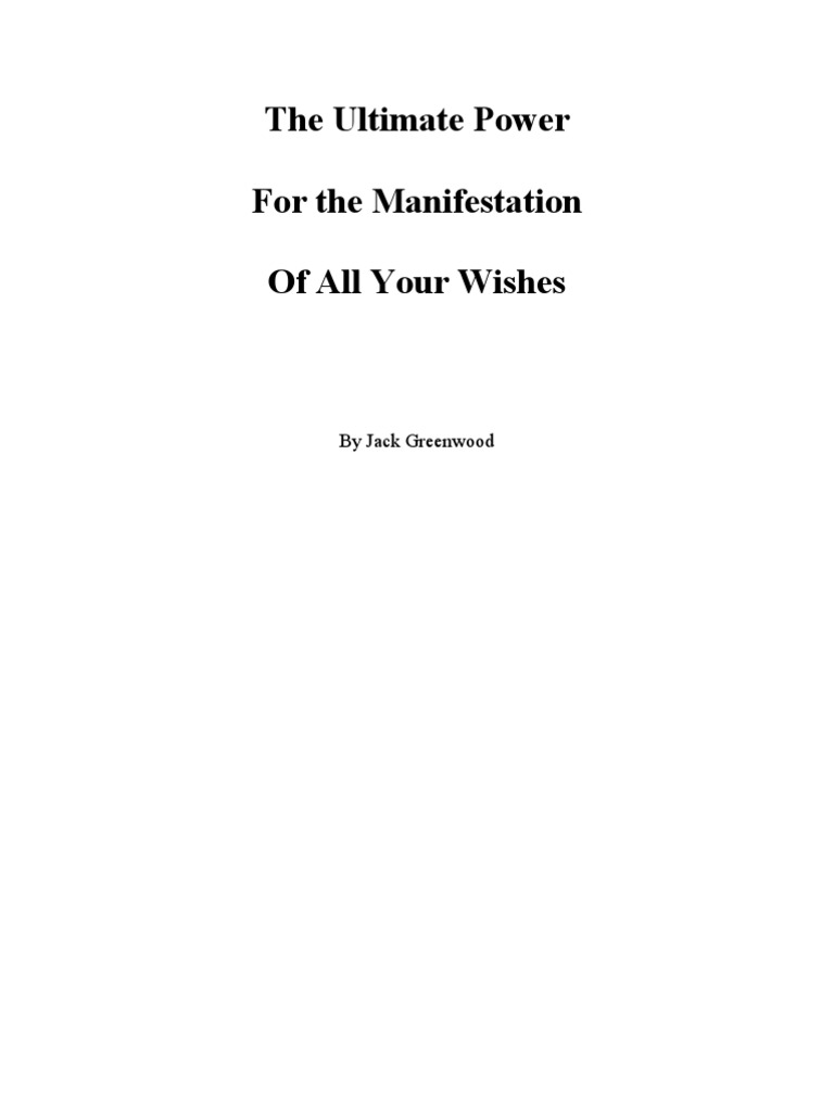 The Ultimate Power | PDF | Foot | Mind