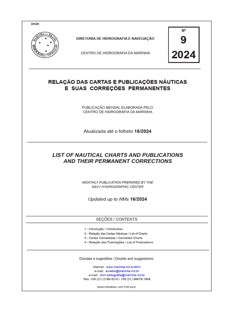 Relação de Cartas e Publicações - Correções Até FL 16 - 2024 | PDF
