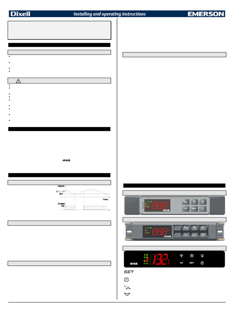 Manual del Controlador Dixell XW60LRH | PDF | Electrónica | Tecnología