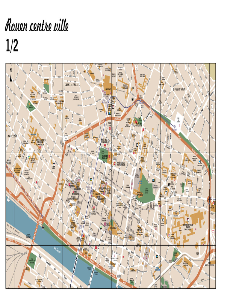 Plan Du Centre Rouen | PDF