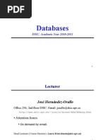 Databases: DSIC. Academic Year 2010-2011