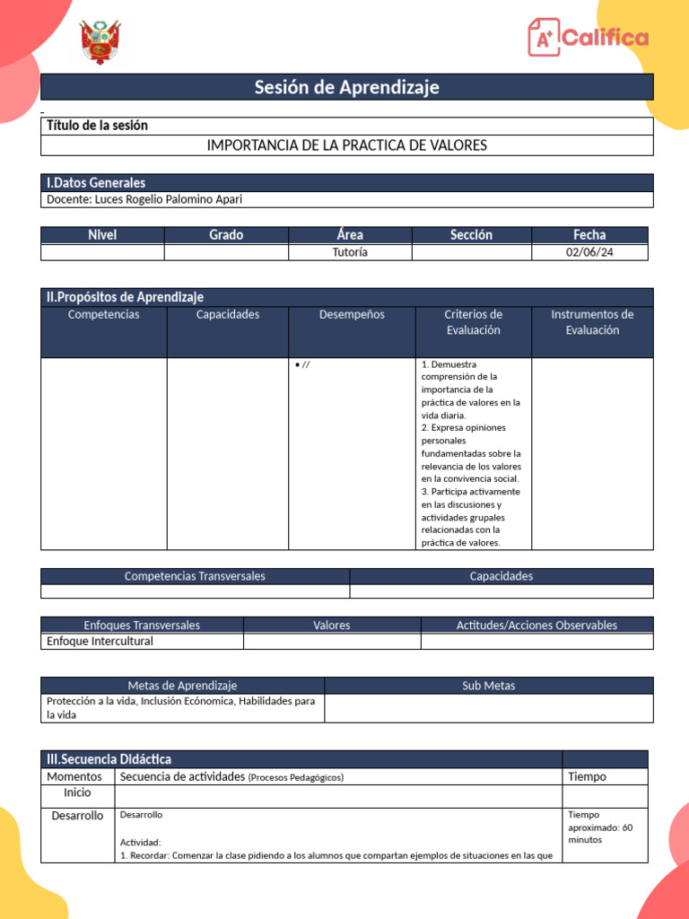 Importancia de La Practica de Valores | PDF