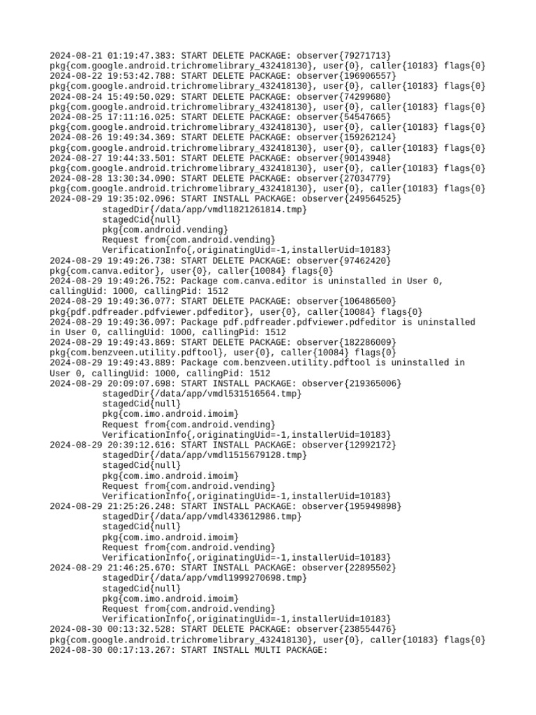 PM Debug Info | PDF