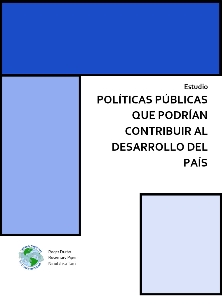 E6 Politicas Publicas Que Podran Contribuir Al Desarrollo Del Pas | PDF