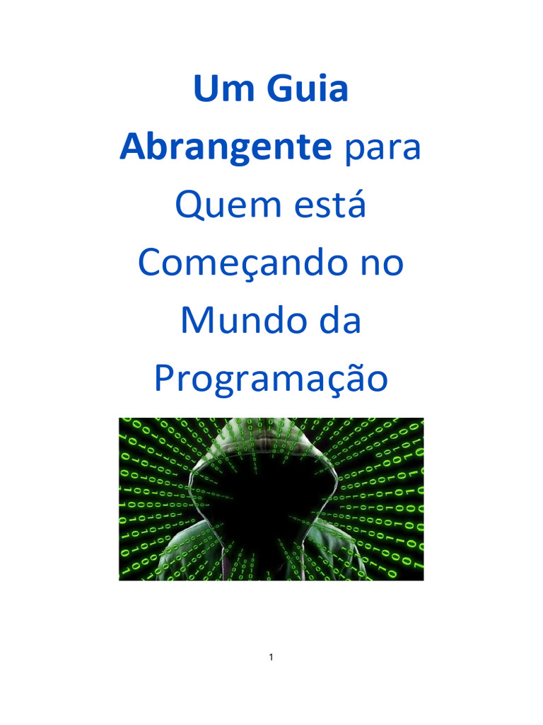 Um Guia Abrangente para Quem Está Começando No Mundo Da Programação | PDF