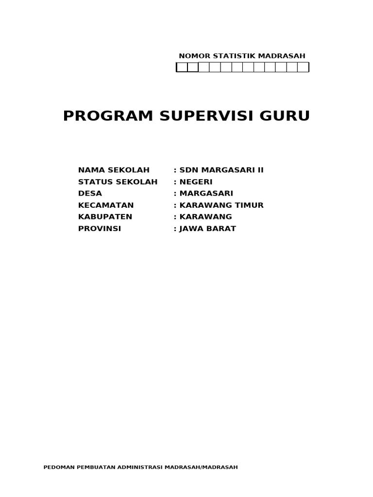 8 - Program Supervisi | PDF