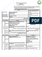 Education International School Weekly Plan: Prepare For The Grammar and Phonics Test