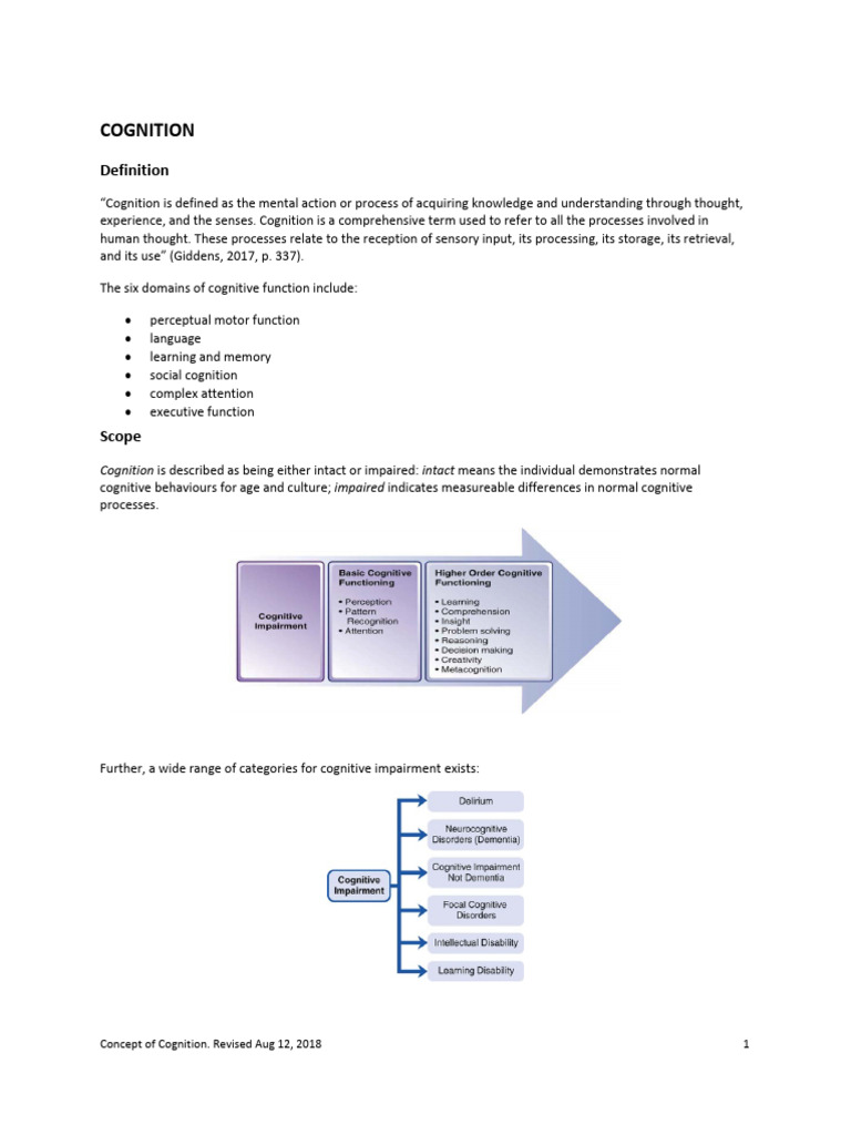 Concept Of Cognition Pdf