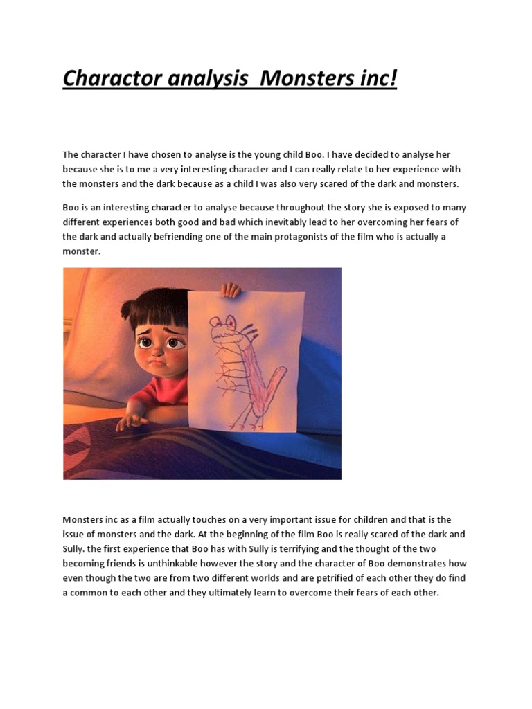 Charactor Analysis Monsters Inc | PDF