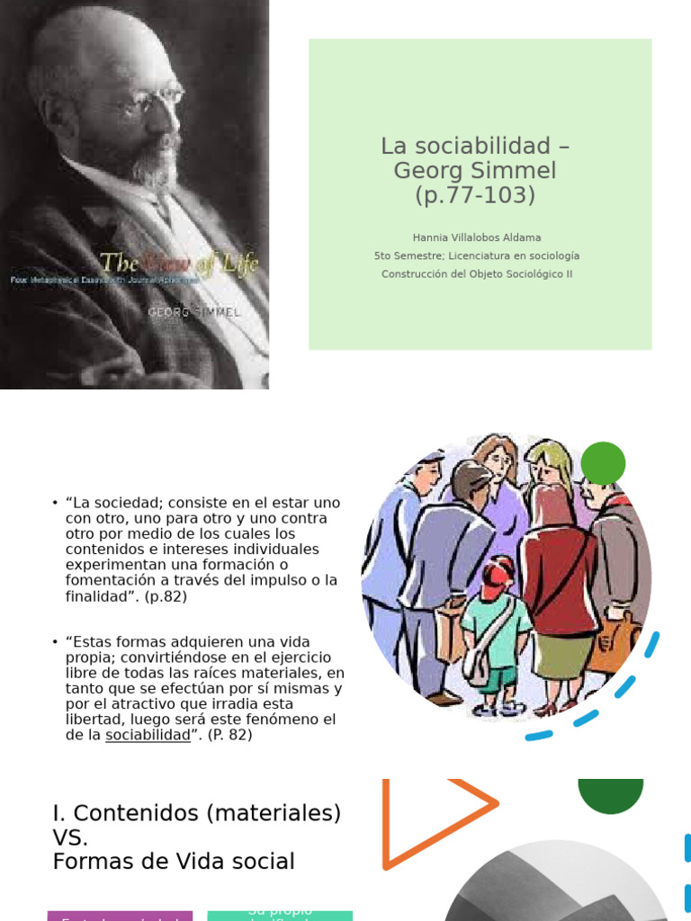 La Sociabilidad - Georg Simmel | PDF