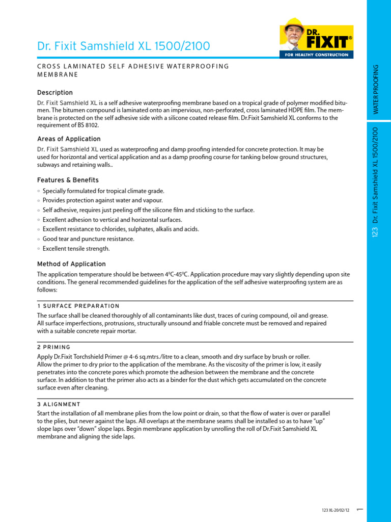 DrFixitSamshieldXL1500 2100 | PDF