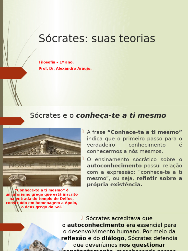 Sócrates - Suas Teorias | PDF