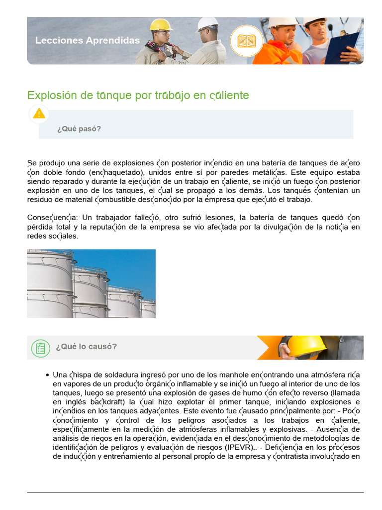 Explosión de Tanque | PDF