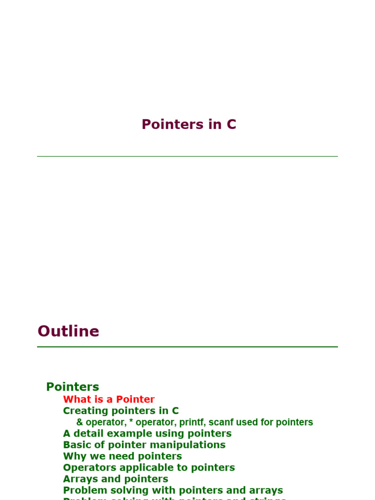 Pointers in C Pro | PDF