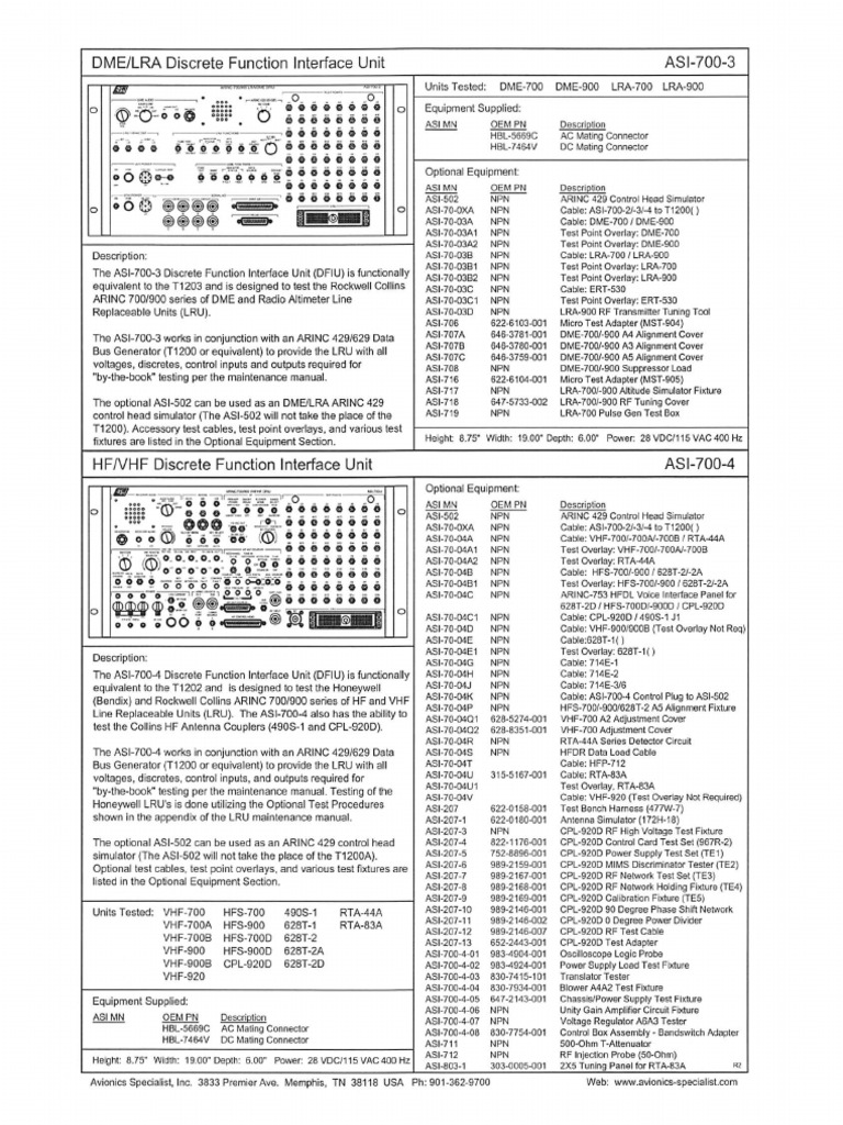 Asi 700 3 700 4 | PDF