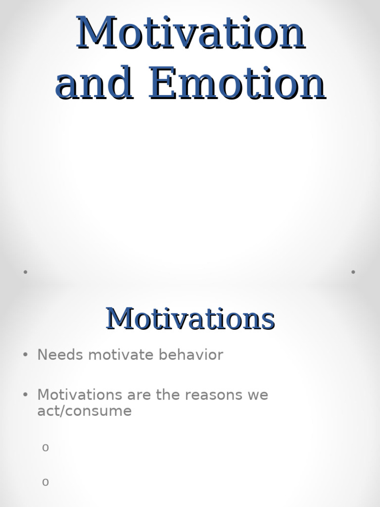 Chapter+5+ +Motivation+&+Emotions++ +POST | PDF