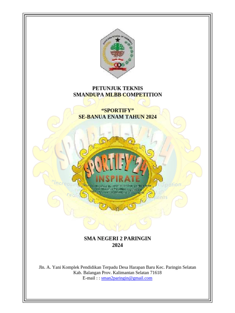 Petunjuk Teknis Smandupa Mlbb Pdf