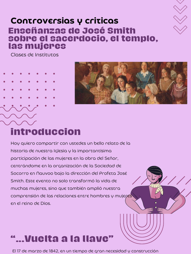 Enseñanzas de José Smith Sobre El Sacerdocio, El Templo, Las Mujeres ...