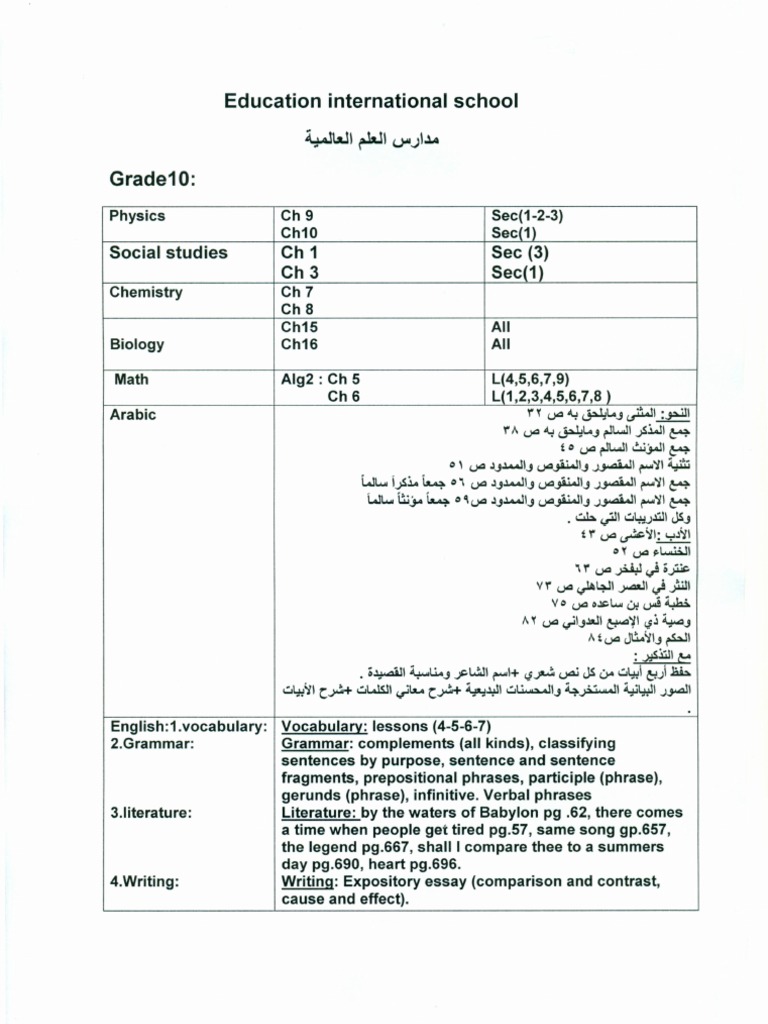 Grade 10 | PDF