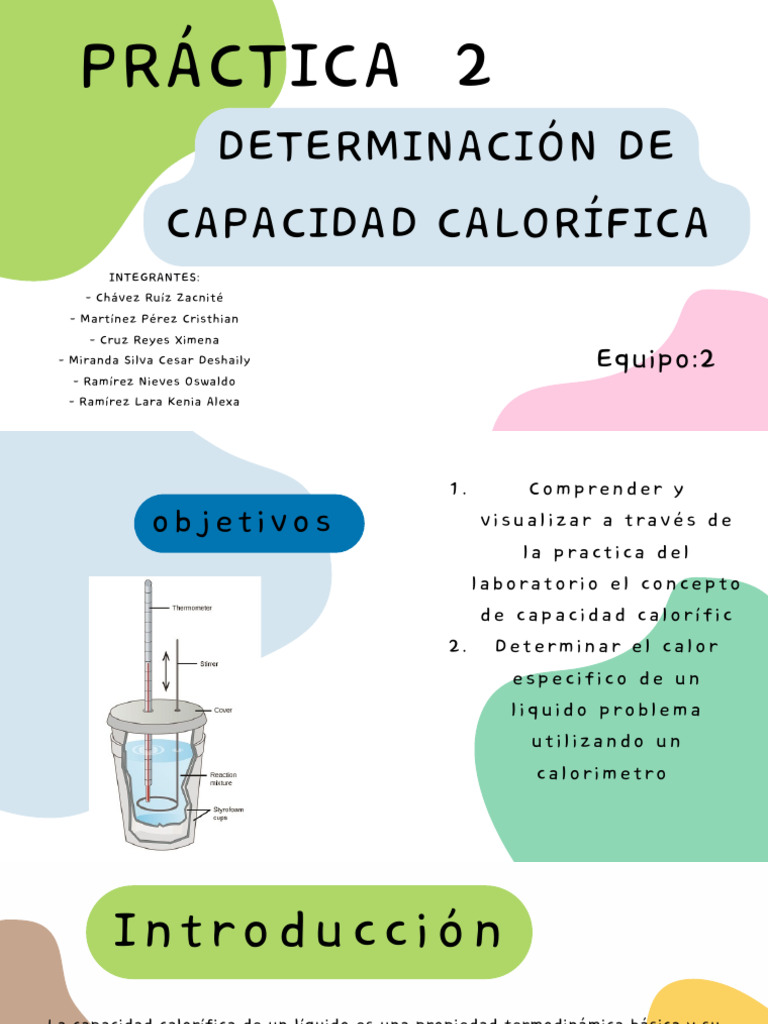 Determinacion de La Capacida Calorifica | PDF