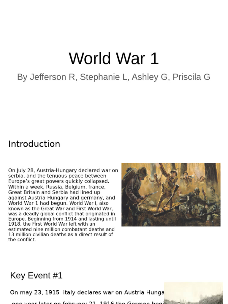 World War 1 | PDF