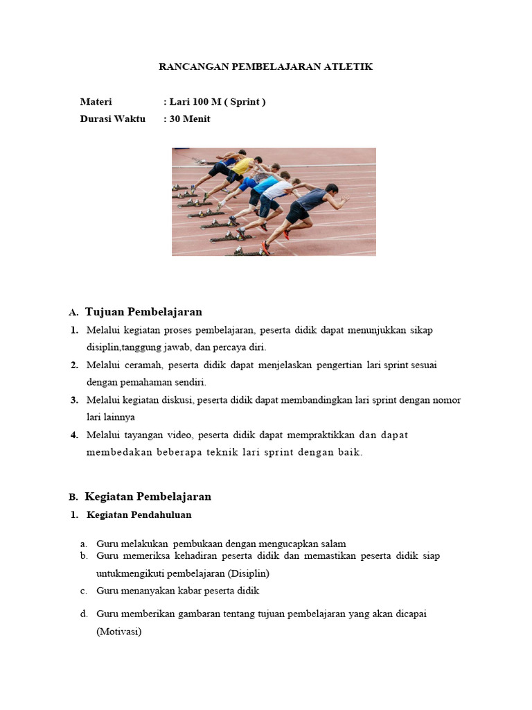RPP Atletik | PDF