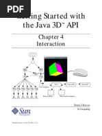 Getting Started With The Java 3D API: Interaction