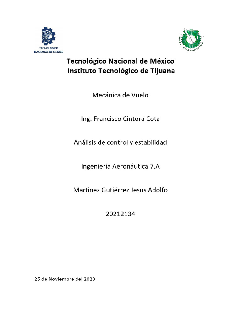 Analisis de Control y Estabilidad | PDF