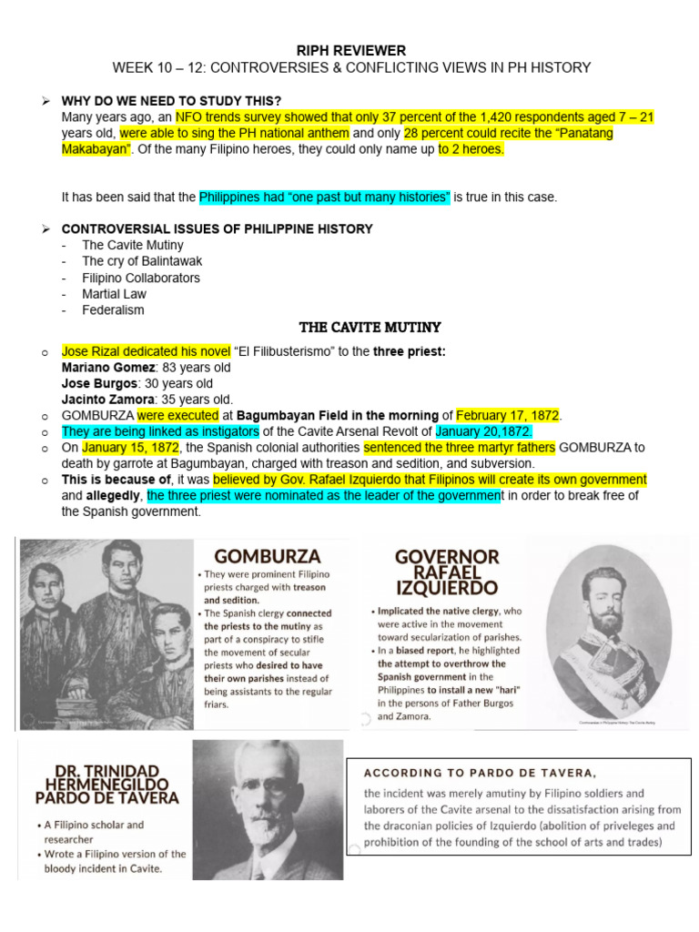 RIPH REVIEWER Week 10-12 | PDF