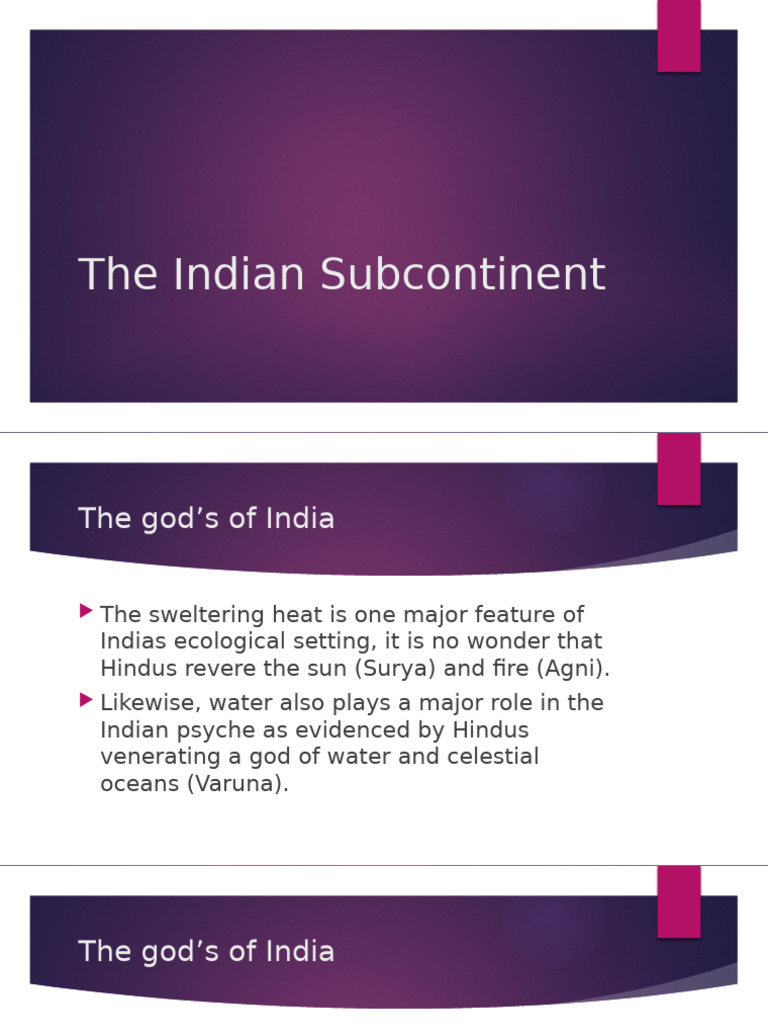 1the Indian Subcontinent | PDF