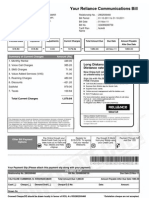 Reliance Bill Oct 2011