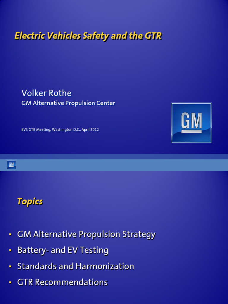 ELECTRIC VEHICLE SAFETY STANDARDS PDF visual data 6