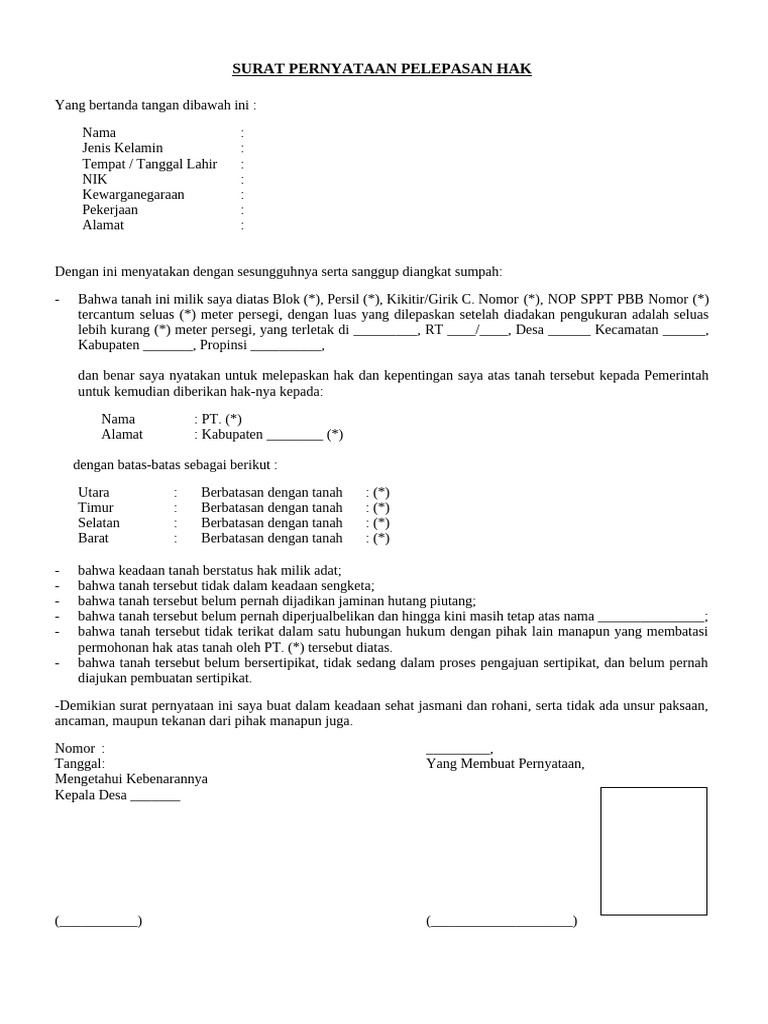 Draft Warkah Desa | PDF