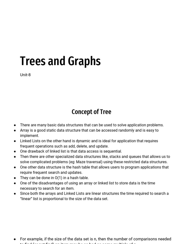 Trees and Graphs | PDF