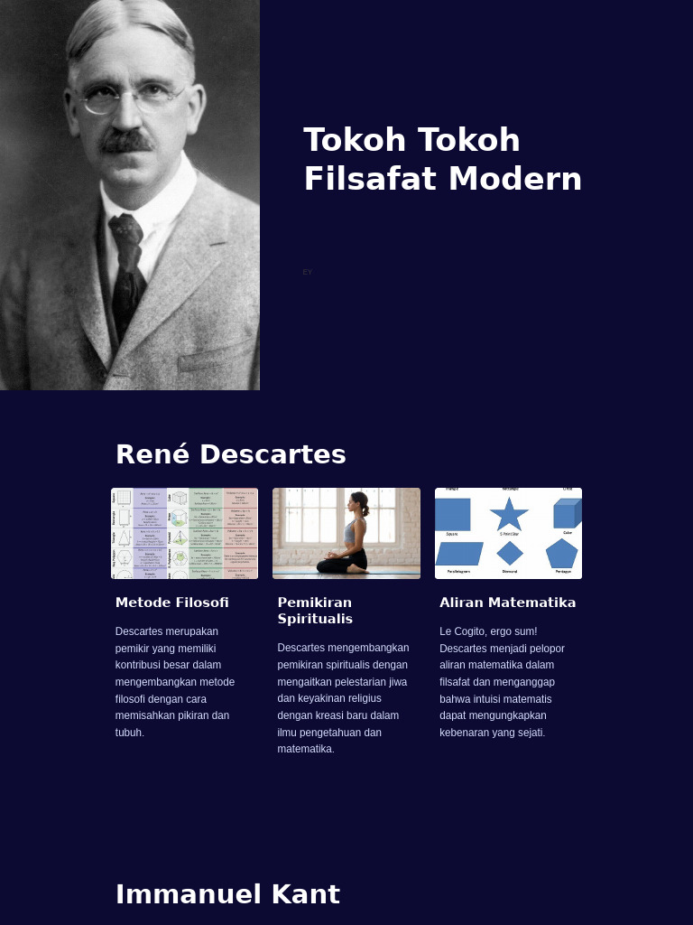 Tokoh Tokoh Filsafat Modern | PDF