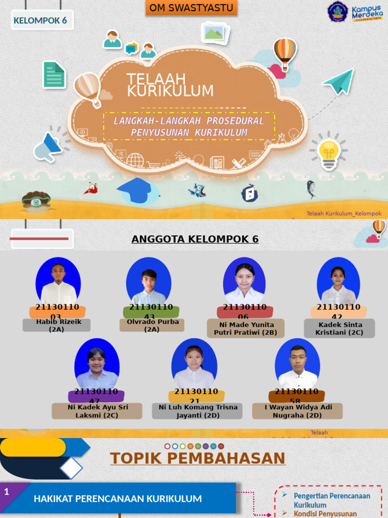 Kelompok 6 - Langkah-Langkah Prosedural Penyusunan Kurikulum | PDF