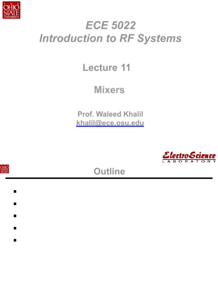 Lect11 Mixers | PDF