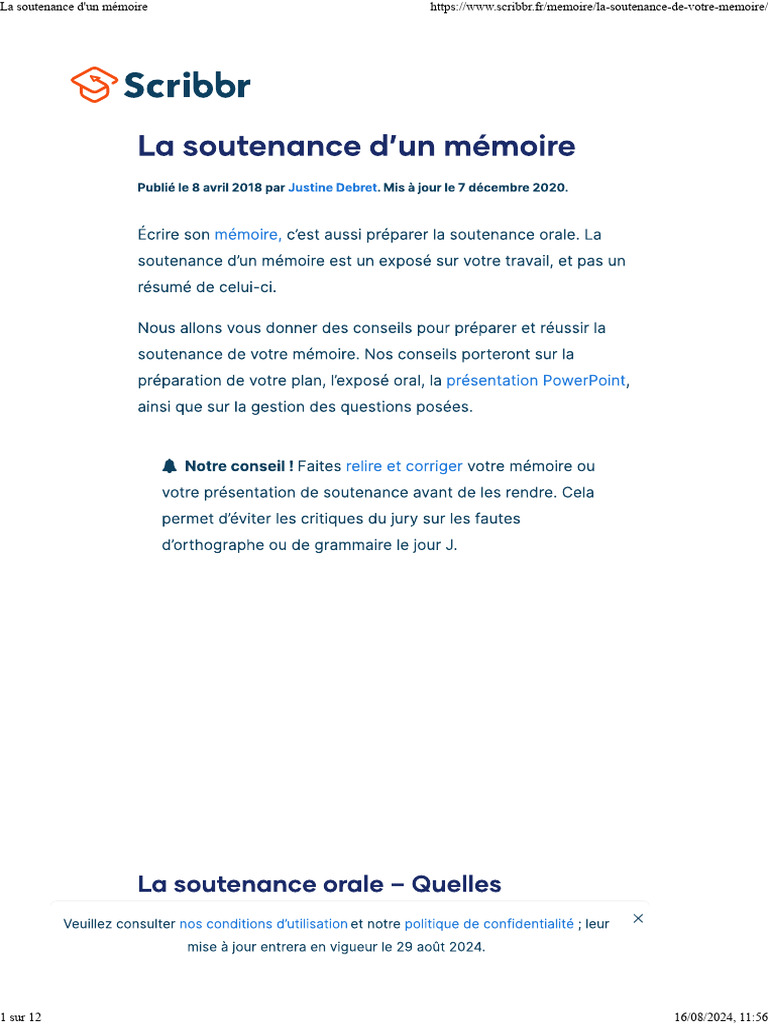 Comment Préparer La Soutenance D’Un Mémoire – ATLG