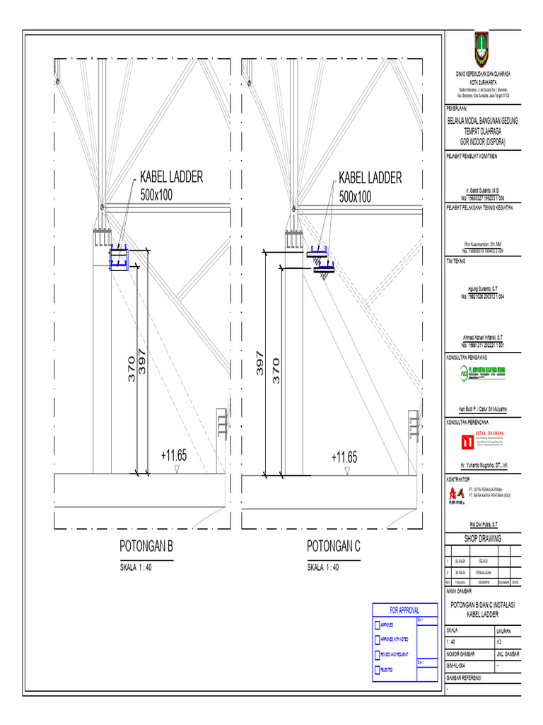 Cable Ladder Section View | PDF