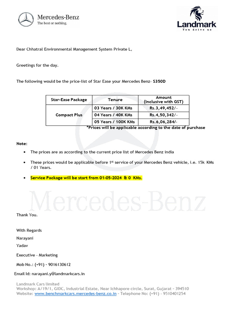 Compact Plus Service Package-S350D | PDF