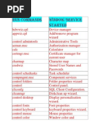 Run Commands Window/service Started