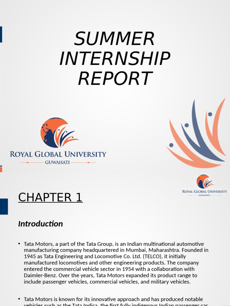 Sneha Tiwary 'Summer Internship Report' | PDF