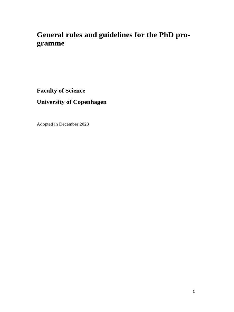 General Rules and Guidelines For The PHD Programme Revised December ...