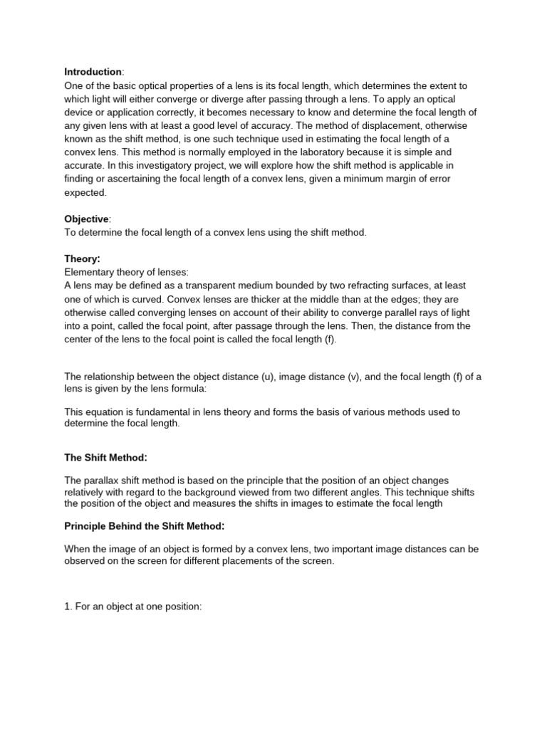 Physics Investigatory Project | PDF