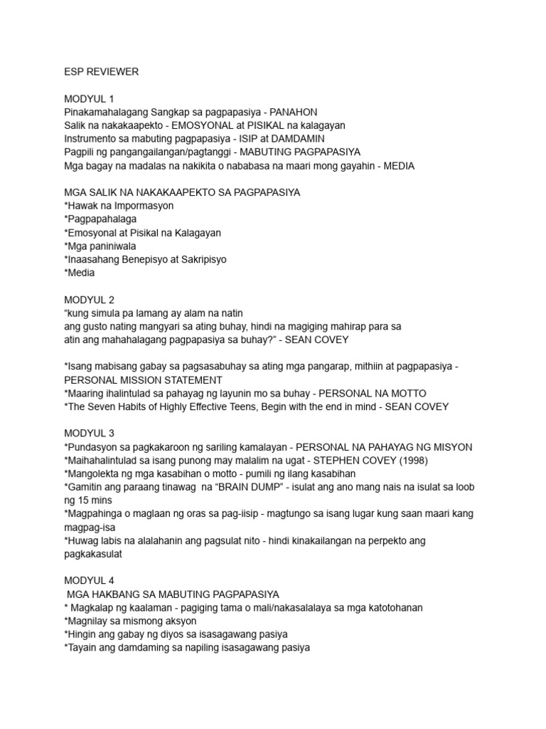 Esp Reviewer | PDF