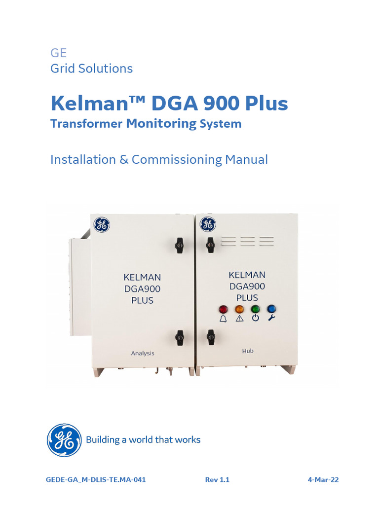 MA 041 DGA 900 Plus Installation and Commissioning Manual Rev1.1 | PDF ...