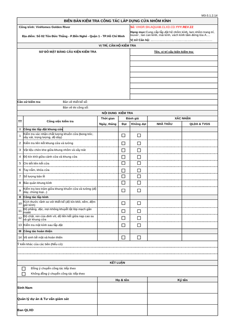 Checklist He PCCC | PDF