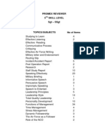 Promex Reviewer For SGT-SSGT